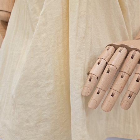 리본민소매블라우스