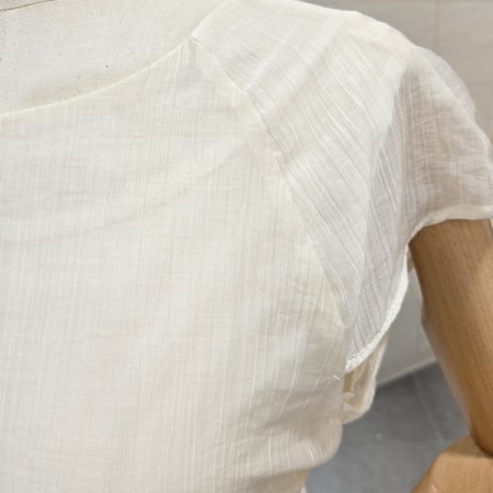 무드랩반팔블라우스