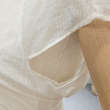 무드랩반팔블라우스