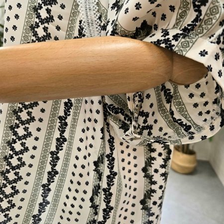 찰랑프린팅반팔블라우스