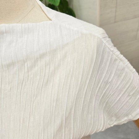 웨이브플리츠링클반폴라티셔츠