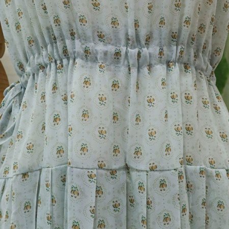 나염스트링주름원피스