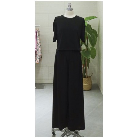 퍼프티셔츠팬츠세트