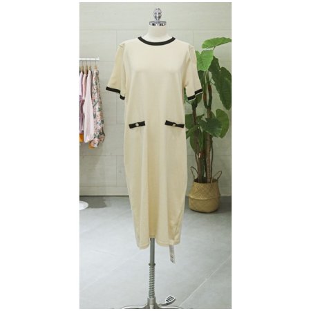 니트반팔롱원피스