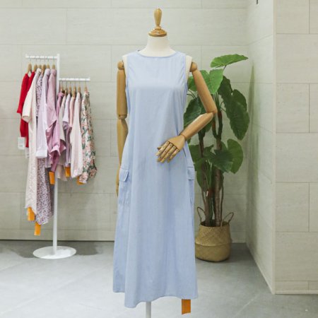 백리스민소매원피스