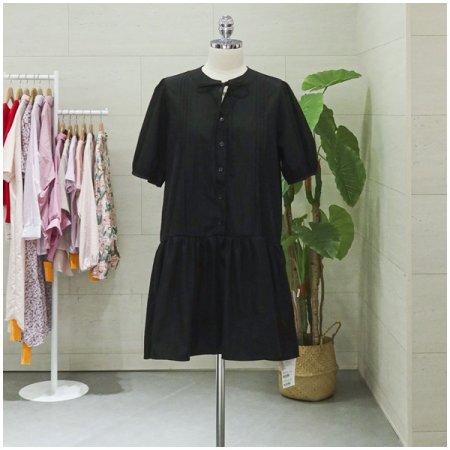 로드핀턱미니원피스