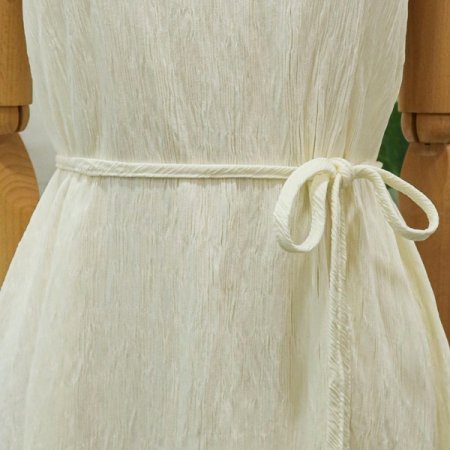 쿨주름민소매롱원피스