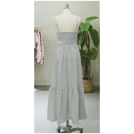 쉬폰잔꽃민소매원피스