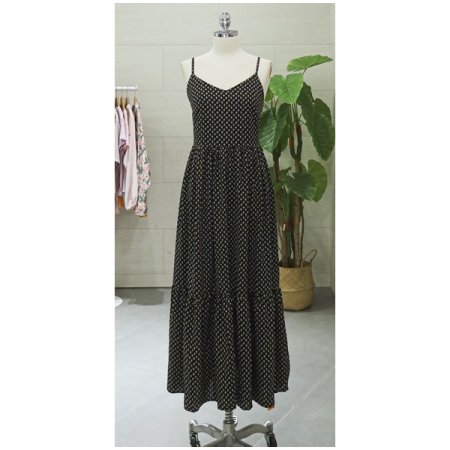 쉬폰잔꽃민소매원피스