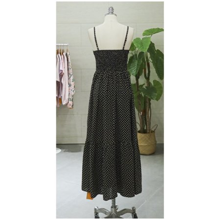 쉬폰잔꽃민소매원피스