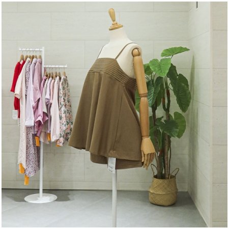 핀턱뷔스티에반바지세트