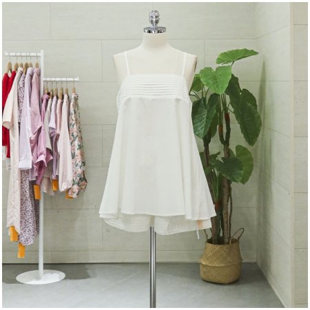 핀턱뷔스티에반바지세트