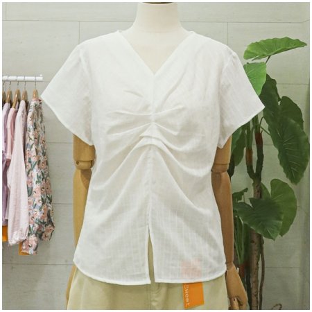 미니브리즈반팔블라우스