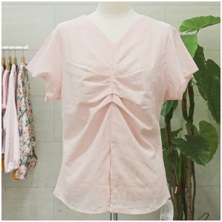 미니브리즈반팔블라우스