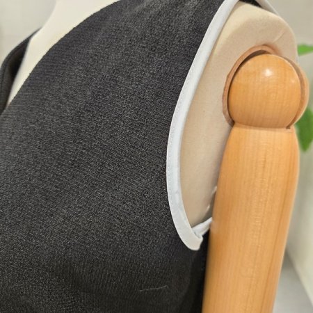 르메배색민소매블라우스