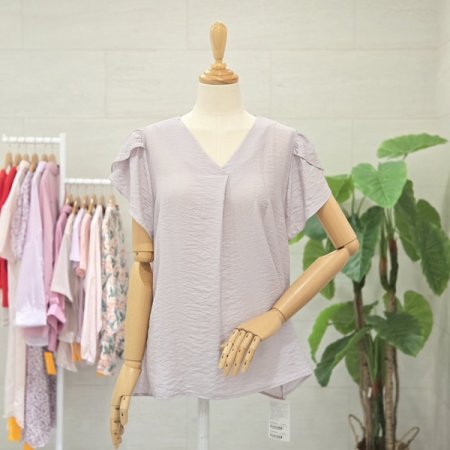 리코타캡소매블라우스