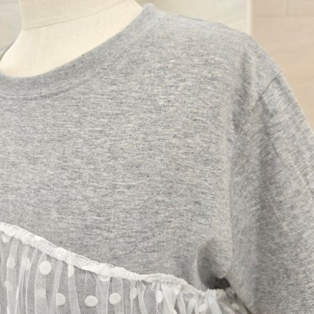 도트레이어드반팔티셔츠