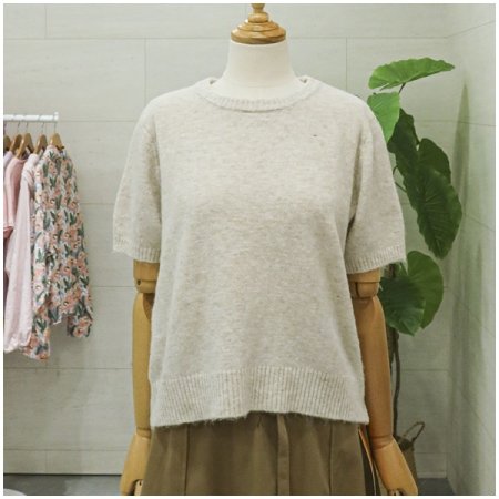 숄세트라운드반팔니트