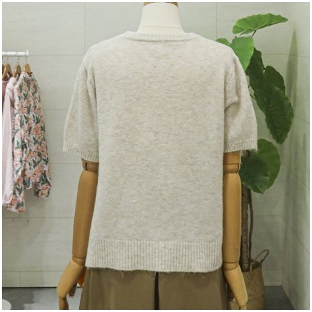 숄세트라운드반팔니트