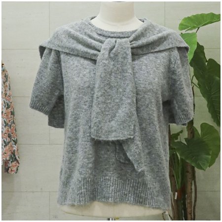 숄세트라운드반팔니트