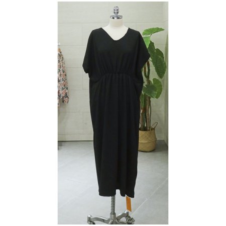 보잉브이넥셔링원피스