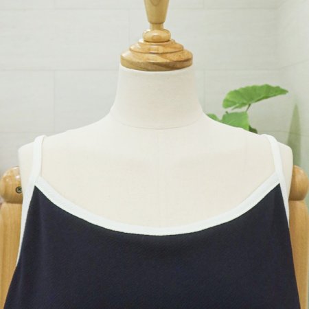 민소매배색바지세트