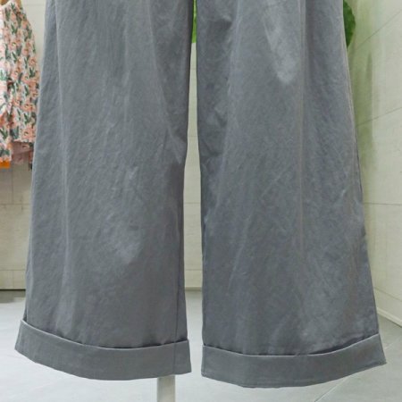 허리밴딩와이드롤업팬츠