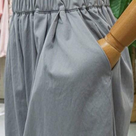 허리밴딩와이드롤업팬츠