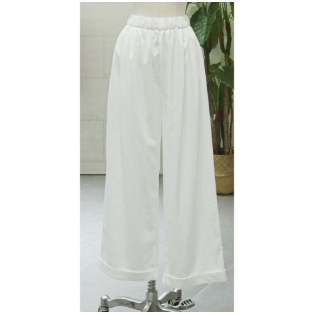 허리밴딩와이드롤업팬츠