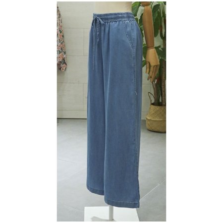 데님허리밴딩팬츠