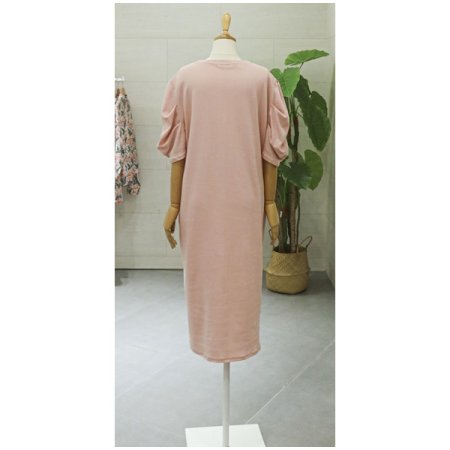 로엔퍼프소매원피스