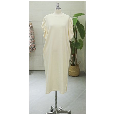 로엔퍼프소매원피스