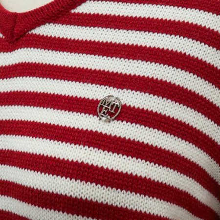 브이넥단가라니트