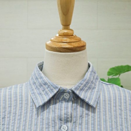 스트라이프긴팔셔츠