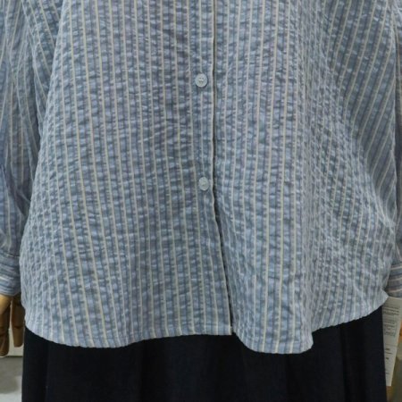 스트라이프긴팔셔츠