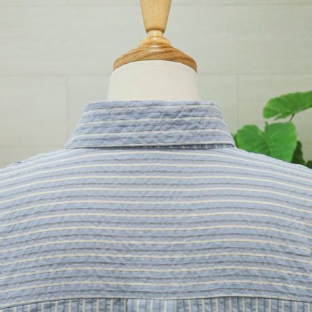 스트라이프긴팔셔츠