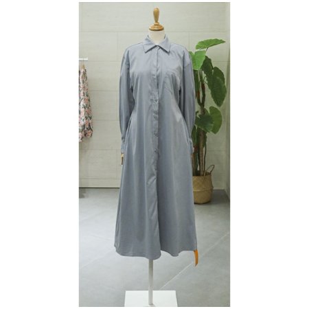 이중셔츠롱원피스