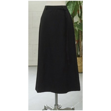 벨트절개H라인롱스커트