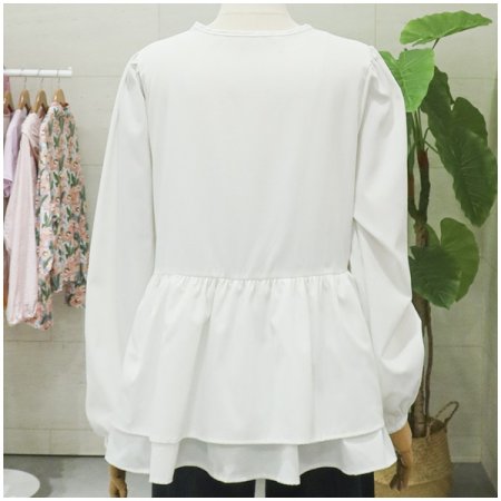 티온이중프릴블라우스