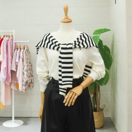 마린무드세트가디건