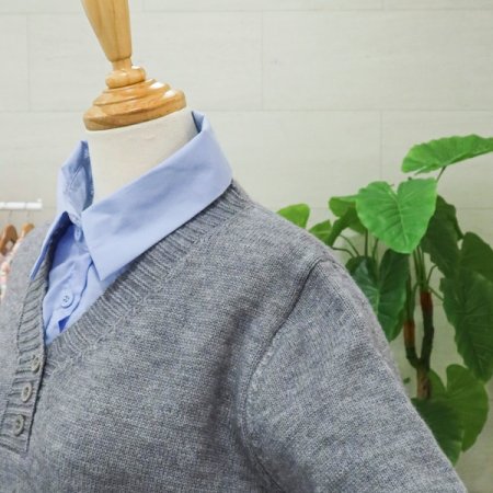 셔츠레이어드긴팔니트