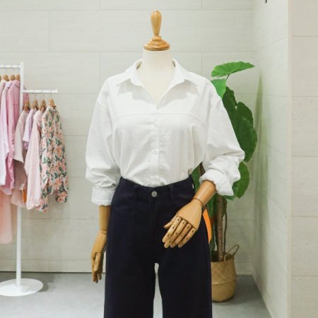 베이직뒷꼬임셔츠