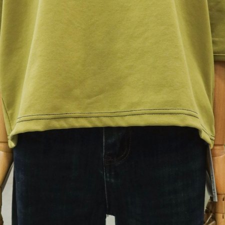 스티치퍼프소매티셔츠