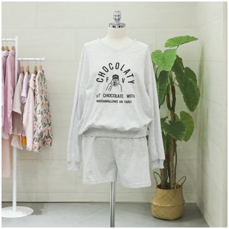 초코브이넥트레이닝세트