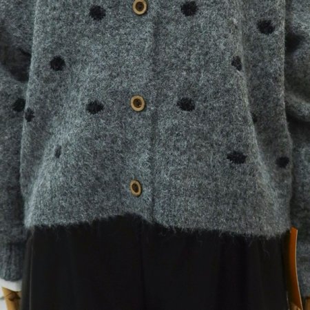 미디도트긴팔가디건