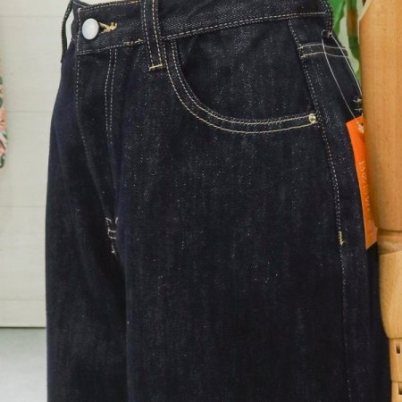 롤업생지와이드데님팬츠