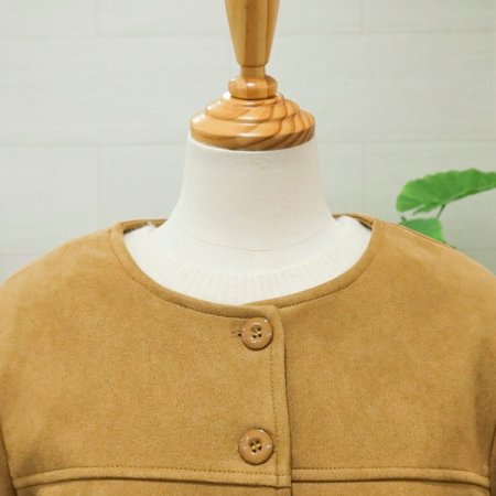 스웨이드라운드자켓