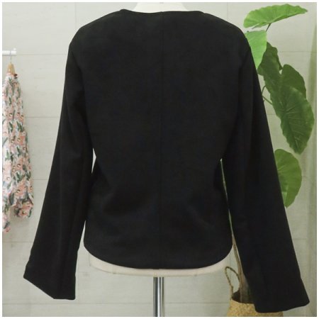 스웨이드라운드자켓