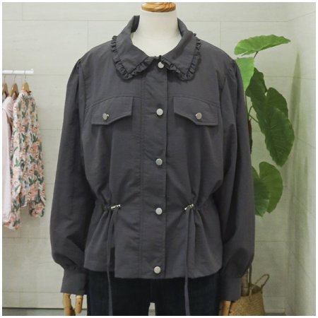 카라앞스트링야상점퍼