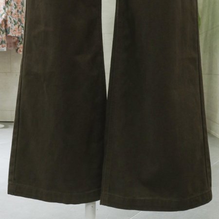 클랜포켓코튼와이드팬츠